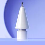 Per Apple Pencil 2/1 Punta elastica Punta morbida Punta di ricambio silenziosa, specifiche: 4B Bianco