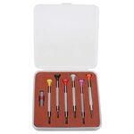 6 pezzi / set 0,8-1,8 mm cacciavite piatto strumento di riparazione orologi