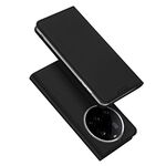 Custodia in pelle Flip per Xiaomi 15 Ultra DUX DUCIS Skin Pro Series (nera)