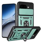 Per Google Pixel 9a Custodia per fotocamera scorrevole TPU+PC Custodia per telefono (verde)