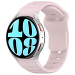 Per Samsung Galaxy Watch7 / 6 / 5 Kalebol Reverse Buckle Wave Pattern Cinturino in silicone (rosa)