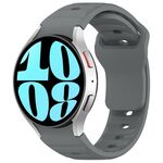 Per Samsung Galaxy Watch7 / 6 / 5 Kalebol Reverse Buckle Wave Pattern Silicone Strap (grigio siderale)