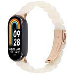 Per Xiaomi Smart Band 9/8 Cinturino in resina ovale (bianco sfumato)