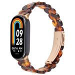 Per Xiaomi Smart Band 9/8 Cinturino in resina ovale (colore tartaruga)