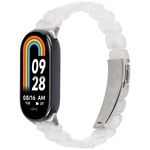 Per Xiaomi Smart Band 9/8 Cinturino in resina ovale (bianco fluorescente)