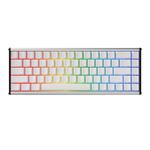 AjazzALUX68 MAX RGB Tastiera meccanica fai da te con albero magnetico a filo singolo, colore: bianco