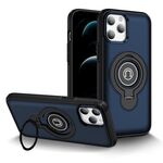 Per iPhone 12 Pro Max Custodia magnetica per telefono con supporto ad anello (blu)