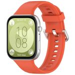 Per Huawei Watch Fit3 Kalebol Cinturino in silicone morbido (rosso tè arancione)