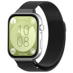Per Huawei Watch Fit 3 Kalevol Milanese Cinturino in acciaio inossidabile (nero)