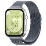Per Huawei Watch Fit 3 Kalevol Milanese Cinturino in Acciaio Inossidabile (Grigio Siderale)