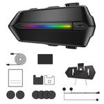 C5S IPX6 Impermeabile CVC Auricolare Bluetooth per casco da moto con riduzione del rumore, specifiche: microfono morbido