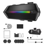 C5S IPX6 Impermeabile CVC Auricolare Bluetooth per casco da moto con riduzione del rumore, specifiche: microfono rigido