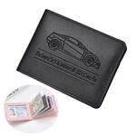 Porta carte di credito multi-card per patente di guida da donna, in pelle, con custodia protettiva, per carte di credito, specifiche: 6 slot per carte (nero)