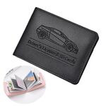Porta carte di credito multi-card per patente di guida da donna, in pelle, con custodia protettiva, per carte di credito, specifiche: 8 slot per carte (nero)