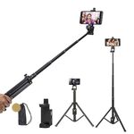 YUNTENG 1688L 16,5-77 pollici telefono fotocamera selfie bastone treppiede con telecomando Bluetooth (nero)