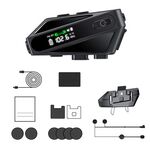 C6 IPX6 impermeabile LED illuminazione interfono wireless casco auricolare Bluetooth, specifiche: microfono rigido