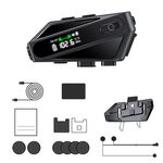 C6 IPX6 impermeabile LED illuminazione interfono wireless casco auricolare Bluetooth, specifiche: microfono morbido