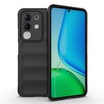 Per vivo Y29 4G Global / T4x 5G Magic Shield TPU + Custodia in flanella per telefono (nero)