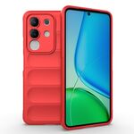 Per vivo Y29 4G Global / T4x 5G Magic Shield TPU + Custodia in flanella per telefono (rosso)