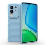 Per vivo Y29 4G Global / T4x 5G Magic Shield TPU + Custodia in flanella per telefono (azzurro chiaro)
