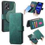 Per Redmi Note 12 Pro 5G CaseNeo MagSafe RFID Anti-furto Custodia in pelle retrò per telefono (verde)