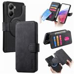 Per Xiaomi Poco X7 Pro CaseNeo MagSafe RFID Anti-furto Retro Custodia in pelle per telefono (Nero)