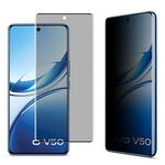 Per vivo V50 5G imak No Edge Versione 3D Curvo Privacy Schermo Intero Pellicola in Vetro Temperato