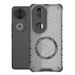 Per vivo V50 5G Custodia antiurto per telefono con anello magnetico a nido d'ape globale (nero)