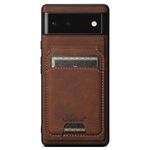 Per Google Pixel 9 Pro XL Suteni H16 Custodia per telefono con retro staccabile in pelle con texture litchi (marrone)