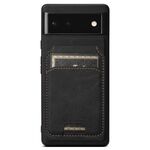 Per Google Pixel 9 Suteni H16 Custodia per telefono con portafoglio staccabile in pelle con texture Litchi (nero)