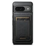 Per Google Pixel 9 Suteni H17 Oil Eax Custodia per telefono con portafoglio staccabile in pelle (nero)