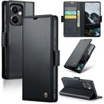Per OPPO Reno13 F 4G / 5G CaseMe 023 Butterfly Buckle Litchi Texture RFID Anti-theft Custodia per telefono in pelle (Nero)