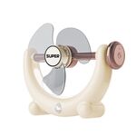 Ventilatore multifunzionale con luce, suono, grande potenza eolica, con luce, montaggio a parete, lunga durata, piccolo ventilatore da soffitto, colore: beige ricaricabile