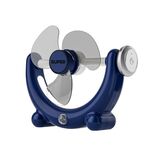Ventilatore multifunzionale con luce, suono, grande potenza eolica, con luce, montaggio a parete, lunga durata, piccolo ventilatore da soffitto, colore: blu ricaricabile
