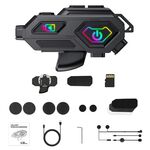 C8Max Interfono per motocicletta Video Casco Bluetooth Auricolare Videoregistratore HD, Specifiche: Microfoni morbidi e rigidi