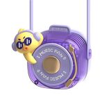 Givelong Carino Cool Pet DJ Lanyard Piccolo Ventilatore USB Ricaricabile Compatto Portatile Ventilatore da Collo Senza Lama (Cool Duck)