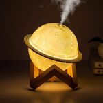 Umidificatore USB Grande Volume di Nebbia Luce Ambientale Casa Auto Aromaterapia Umidificatore Decorazione Ornamento (Pianeta Luna)