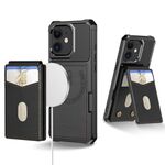 Per iPhone 11 2-in-1 Custodia magnetica MagSafe in pelle con retro per telefono (nero)