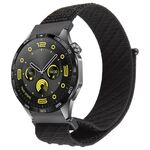 Cinturino per orologio con chiusura a strappo in nylon twill da 22 mm (nero)