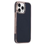 Per iPhone 11 Pro Max Custodia per telefono MagSafe in pelle con adesivo laterale morbido galvanico (nero)