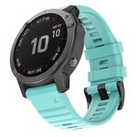 Per Garmin QuickFit 26mm Kalebol Concave Texture Silicone Watch Band (verde acqua)