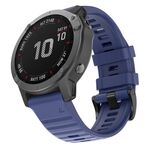 Per Garmin QuickFit 26mm Kalebol Concave Texture Silicone Watch Band (Blu scuro)