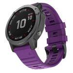 Per Garmin QuickFit 26mm Kalebol Concave Texture Silicone Watch Band (Viola)