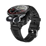 D11 1.46 pollici 2 in 1 Bluetooth Auricolare Smart Watch, Supporto Chiamata Bluetooth / NFC / Frequenza Cardiaca (Nero)