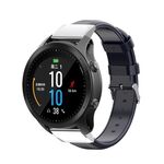 Per cinturino in pelle di vitello cerata Kalebol Garmin QuickFit 26mm (blu navy)