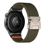 Cinturino per orologio in nylon elastico con fibbia paracadute da 20 mm (verde militare)