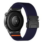 Cinturino per orologio in nylon elastico con fibbia paracadute da 20 mm (blu scuro)