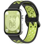 Per Huawei Watch Fit3 Kalebol Cinturino in silicone bicolore (nero lime)