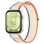 Per Huawei Watch Fit 3 Kalevol Wild Path Cinturino in nylon (arancione + beige)