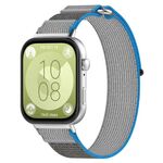 Per Huawei Watch Fit 3 Kalevol Wild Path Cinturino in nylon (blu + grigio)
